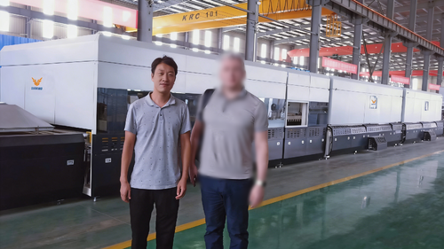 Latest company case about Successful Installation of Double-Heating-Chamber Flat Glass Tempering Furnace at Customer's Factory
