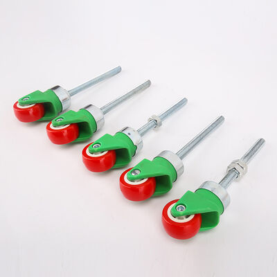 Glass Machinery Caster 1.5 Inch Universal Caster PU Extended Screw M8