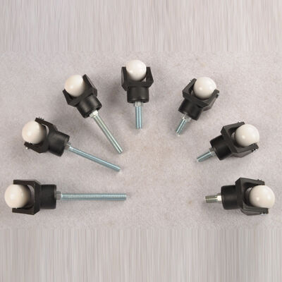 M8 Or M10 Polyurethane Spherical Caster Wheels Glass Heavy Machine Casters