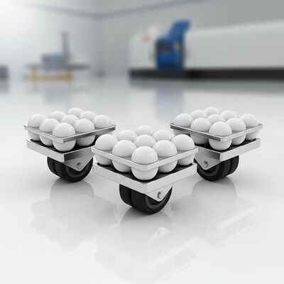 D38mm Caster Roller Wheels M8 Screw Glass Heavy Machine Casters